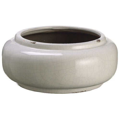 Cream 4.25" Stoneware Vase/Planter - House of Silk Flowers®

