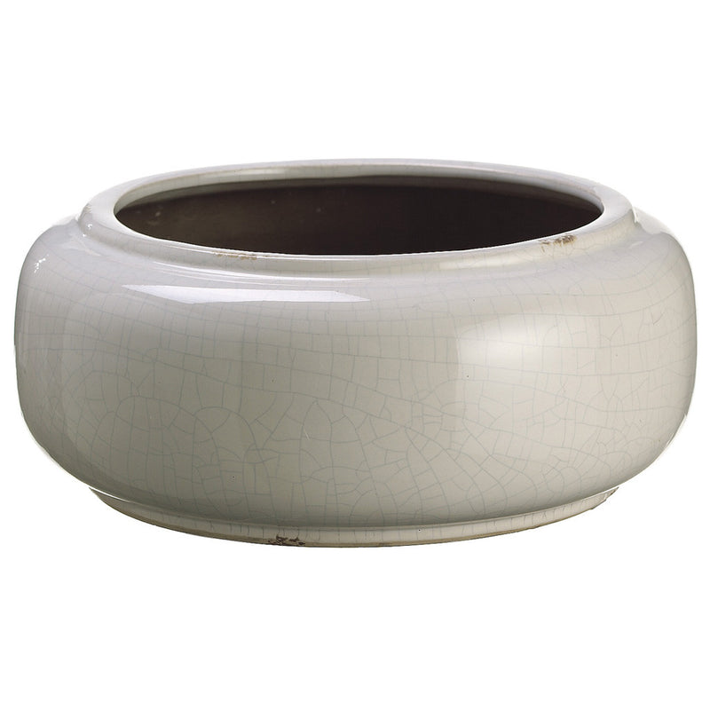 Cream 5" Stoneware Vase/Planter - House of Silk Flowers®
