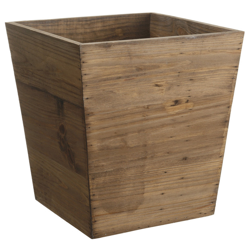 Natural Wood 14" Vase/Planter - House of Silk Flowers®
