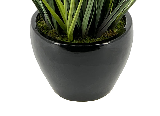 Faux 42" Grass in Fishbowl Ceramic