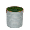 Large Copper-Rim Metal Planter Pot-in-a-Pot