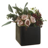 Artificial Rose/Viburnum Berry in Ceramic Vase - House of Silk Flowers®
 - 2