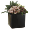 Artificial Rose/Viburnum Berry in Ceramic Vase - House of Silk Flowers®
 - 2