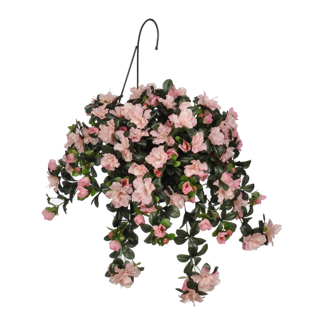 Artificial Azalea Hanging Basket - House of Silk Flowers®
 - 1