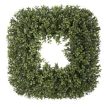 Artificial Boxwood Square Wreath - House of Silk Flowers®
 - 2