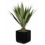 Artificial Baby Yucca in Cube Vase - House of Silk Flowers®
 - 1