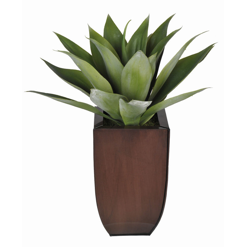 Artificial Tabletop Agave in Zinc Vase - House of Silk Flowers®
 - 4