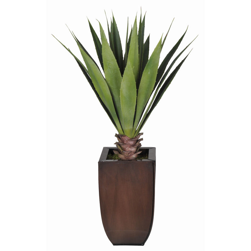 Artificial Tabletop Yucca in Zinc Vase - House of Silk Flowers®
 - 4
