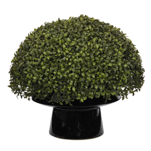 Artificial 20" Half-Ball Boxwood Topiary in Ceramic - House of Silk Flowers®
 - 2