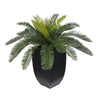 Artificial Cycas Palm in Black Zinc - House of Silk Flowers®
 - 3