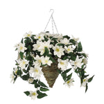 Artificial Clematis Hanging Basket - House of Silk Flowers®
 - 6