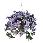 Artificial Clematis Hanging Basket - House of Silk Flowers®
 - 5