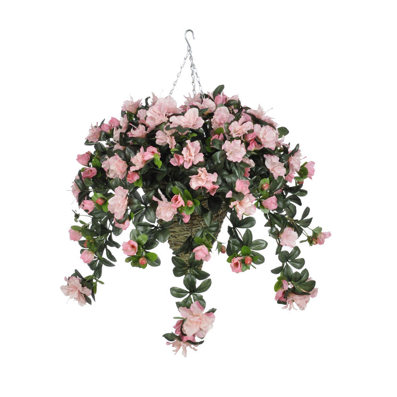Artificial Azalea Hanging Basket - House of Silk Flowers®
 - 2