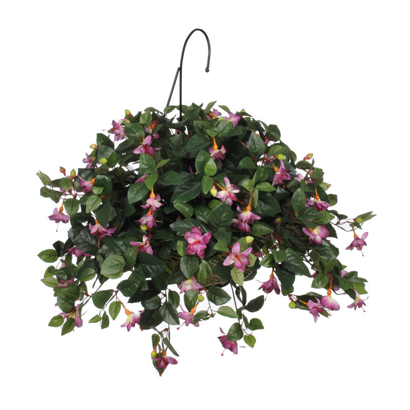 Artificial Fuchsia Hanging Basket - House of Silk Flowers®
 - 1