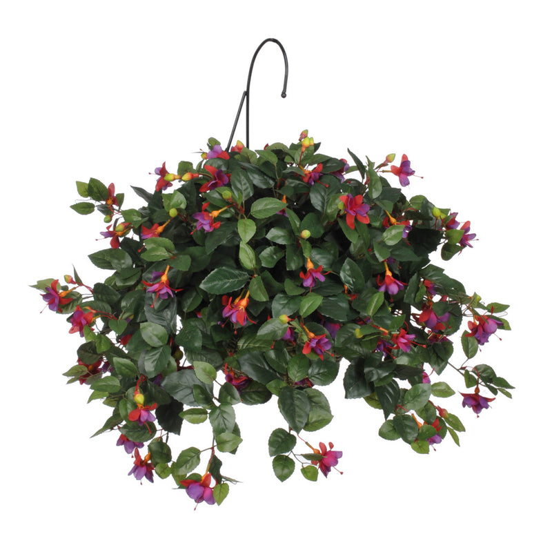 Artificial Fuchsia Hanging Basket - House of Silk Flowers®
 - 2