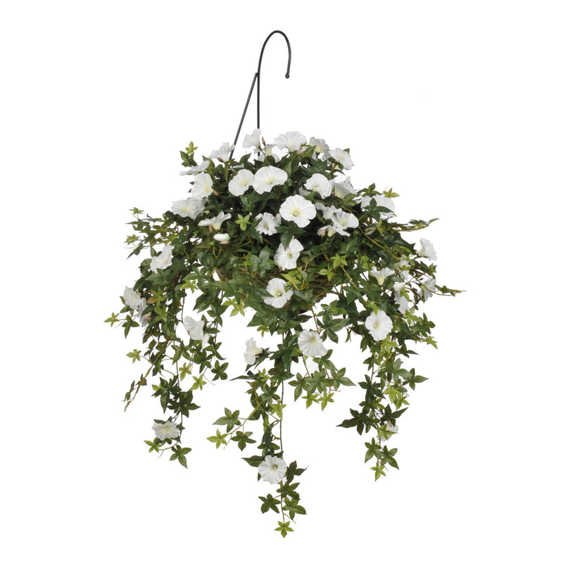 Artificial Morning Glory Hanging Basket - House of Silk Flowers®
 - 1