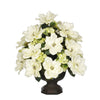 Artificial Magnolia with Snowball in Garden Urn - House of Silk Flowers®
 - 2