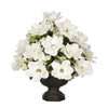 Artificial Magnolia with Snowball in Garden Urn - House of Silk Flowers®
 - 5