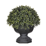 Artificial Half-Ball Boxwood Topiary in Garden Urn - House of Silk Flowers®
 - 2