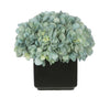 Artificial Hydrangea in Small Black Cube Ceramic - House of Silk Flowers®
 - 8