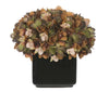 Artificial Hydrangea in Small Black Cube Ceramic - House of Silk Flowers®
 - 12
