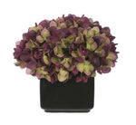 Artificial Hydrangea in Small Black Cube Ceramic - House of Silk Flowers®
 - 16