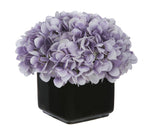 Artificial Hydrangea in Small Black Cube Ceramic - House of Silk Flowers®
 - 20
