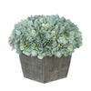 Artificial Hydrangea in Grey-Washed Wood Cube - House of Silk Flowers®
 - 5