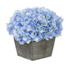 Artificial Hydrangea in Grey-Washed Wood Cube - House of Silk Flowers®
 - 7