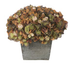Artificial Hydrangea in Grey-Washed Wood Cube - House of Silk Flowers®
 - 12