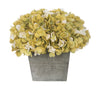 Artificial Hydrangea in Grey-Washed Wood Cube - House of Silk Flowers®
 - 14