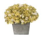 Artificial Hydrangea in Grey-Washed Wood Cube - House of Silk Flowers®
 - 14