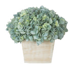 Artificial Hydrangea in White-Washed Wood Cube - House of Silk Flowers®
 - 6