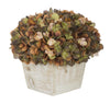 Artificial Hydrangea in White-Washed Wood Cube - House of Silk Flowers®
 - 11