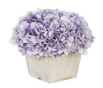 Artificial Hydrangea in White-Washed Wood Cube - House of Silk Flowers®
 - 21