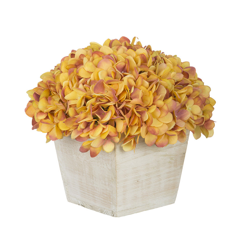 Artificial Hydrangea in White-Washed Wood Cube - House of Silk Flowers®
 - 23