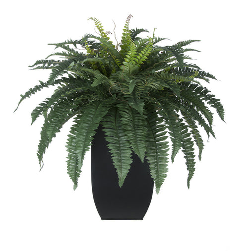 Artificial Fern in Tapered Zinc Planter - House of Silk Flowers®
