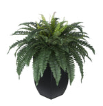 Artificial Fern in Tapered Zinc Planter - House of Silk Flowers®
 - 2