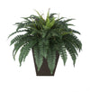Artificial Fern in Square Zinc Planter - House of Silk Flowers®
 - 3