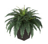 Artificial Fern in Square Zinc Planter - House of Silk Flowers®
 - 4