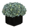 Artificial Hydrangea in Large Black Cube Ceramic - House of Silk Flowers®
 - 5