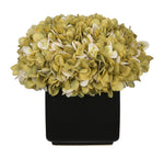 Artificial Hydrangea in Large Black Cube Ceramic - House of Silk Flowers®
 - 14