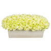 Artificial Hydrangea in White-Washed Wood Ledge green