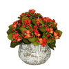Artificial Kalanchoe in Distressed Cement Vase - House of Silk Flowers®
 - 5