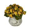 Artificial Kalanchoe in Distressed Cement Vase - House of Silk Flowers®
 - 7