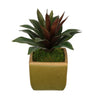 Artificial Succulent in Olive Green Ceramic Vase - House of Silk Flowers®
 - 4