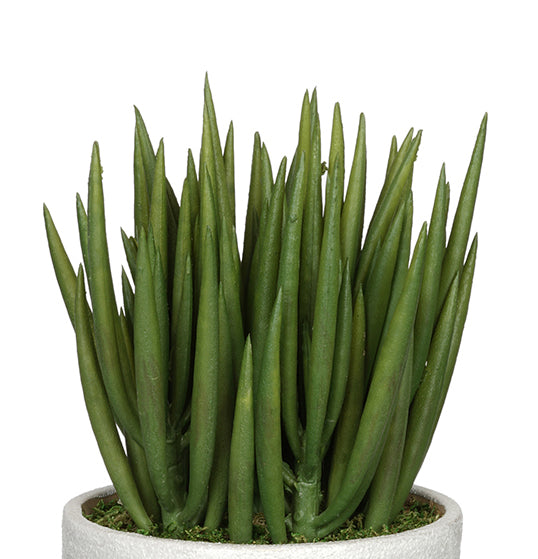 Artificial Sea Aloe in Sanded White/Bronze/Grey Ceramic