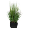 27-inch Grass in Small Black Rectangle Zinc House of Silk Flowers®