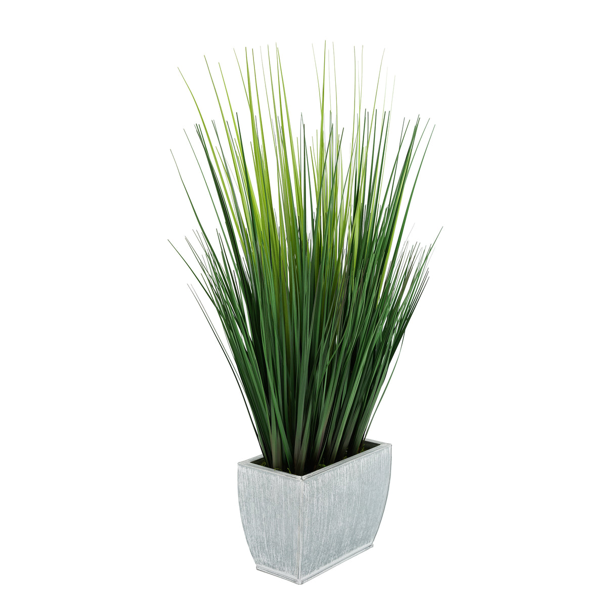 27-inch Grass in Small Farmhouse Rectangle Zinc House of Silk Flowers®