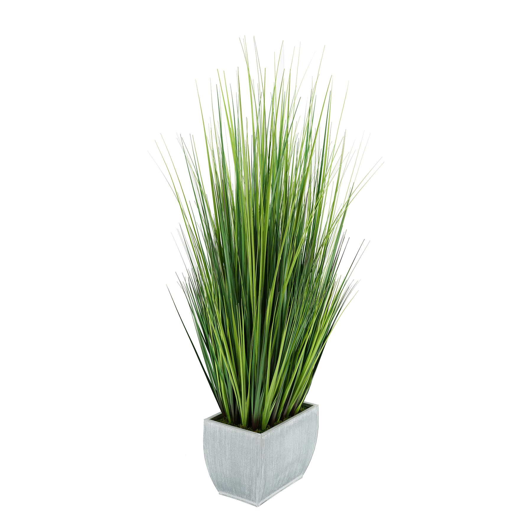 Artificial 50-inch Grass in X-Large Rectangle Zinc House of Silk Flowers®